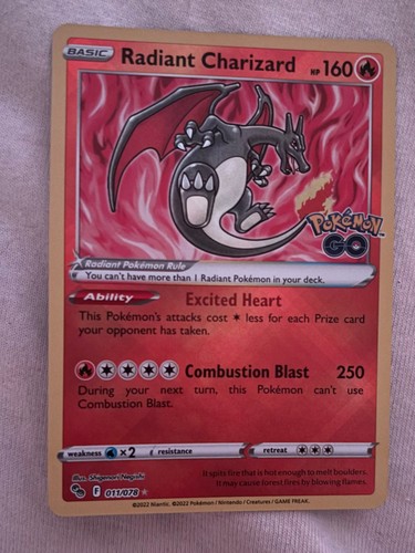 Radiant charizard 011 078 - radiant, 011/078