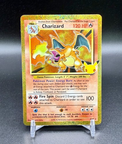 Pokemon charizard 102 30th - charizard, 4/102